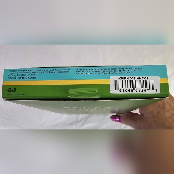 Kate Spade iPhone X Hollyhock Floral Bling Diva Gems Hardshell Case New in Box - Picture 7 of 7